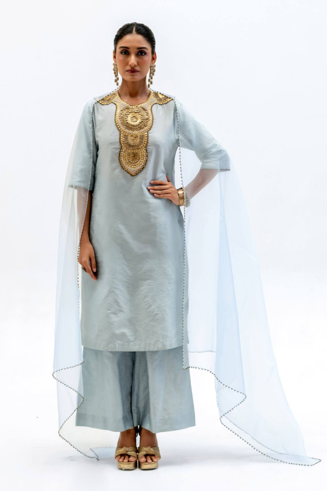 Garo Tribal Embroidered Kurta Set 