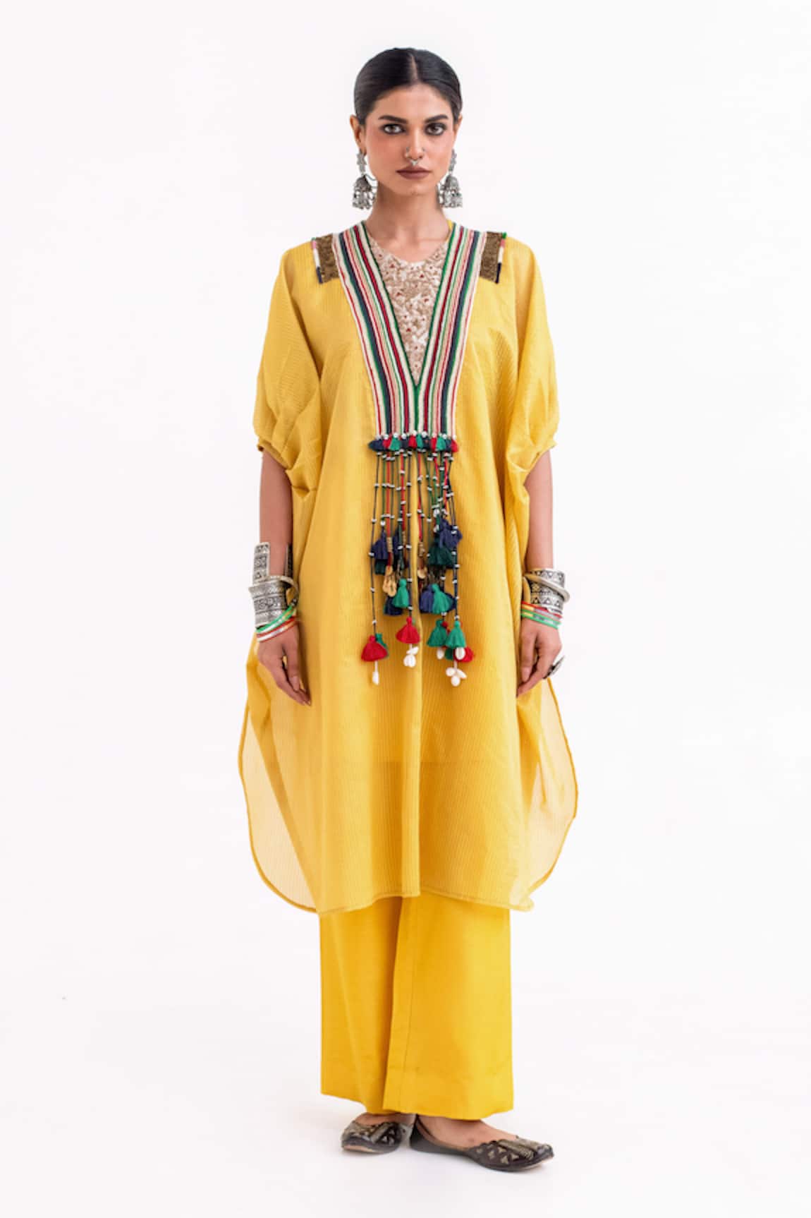 Garo Embroidered Kaftan Set 