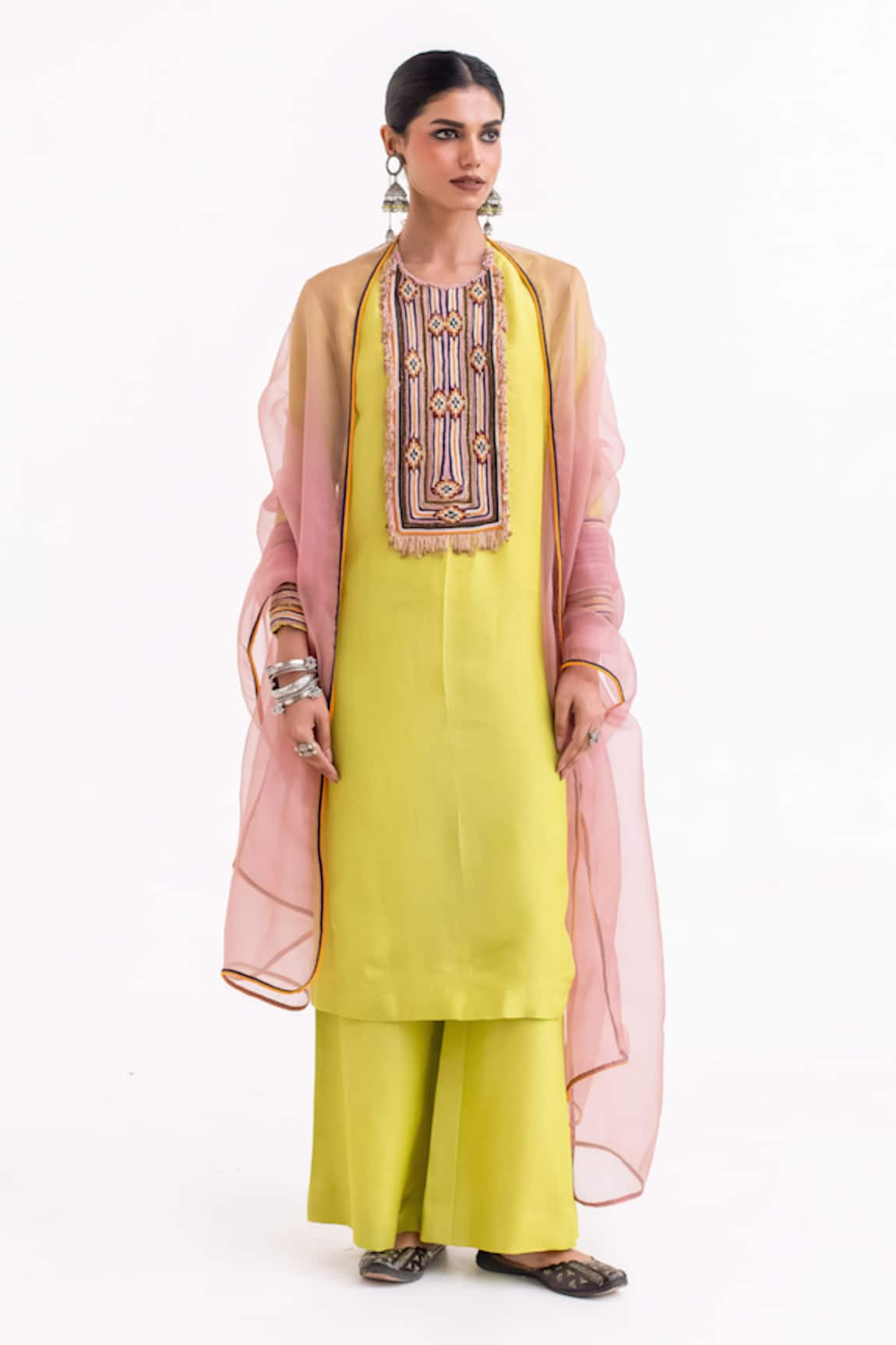 Garo Tribal Embroidered Kurta Set 