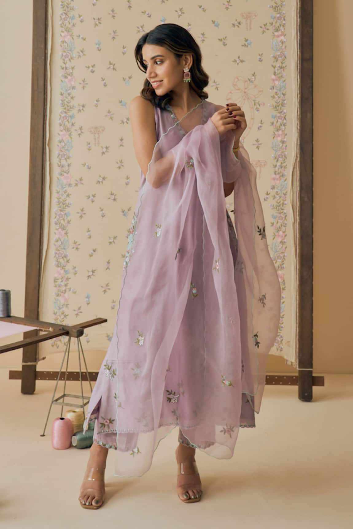 Bhawna Sethi Badal Placement Embroidered Kurta Set 