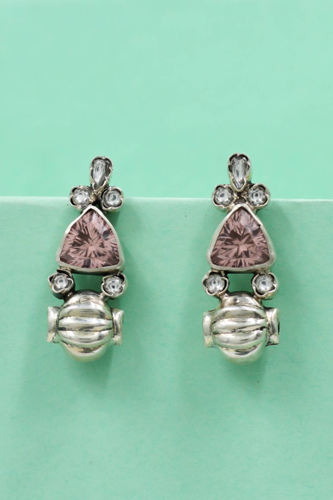 Sangeeta Boochra Timeless Sterling Silver Earrings 