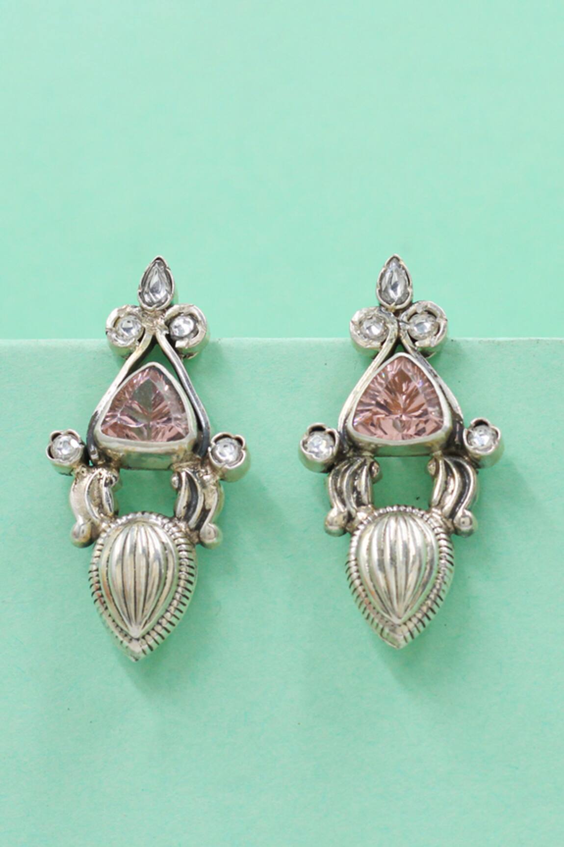 Sangeeta Boochra Heritage Silver Earrings 