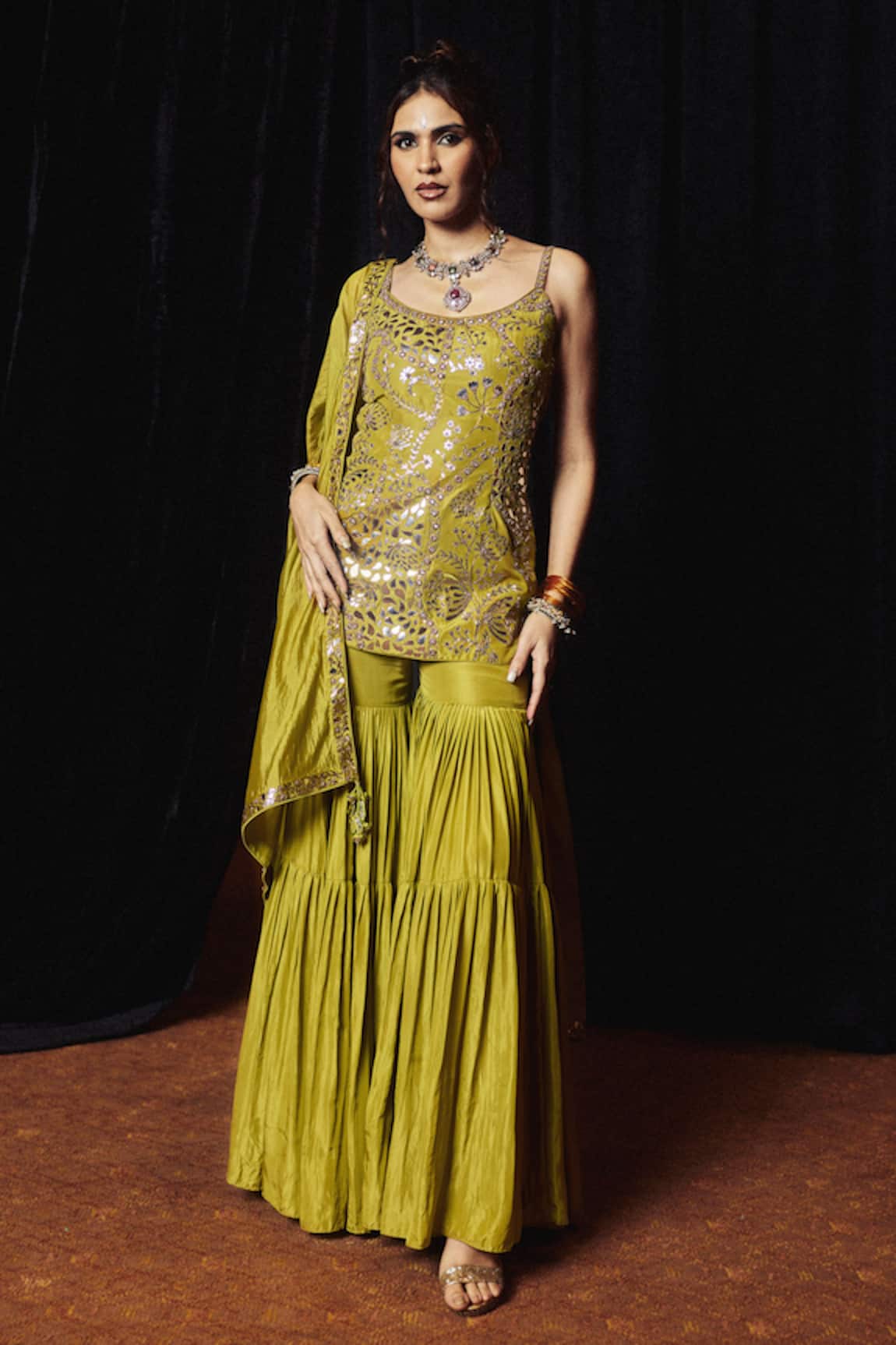 Punit Balana Noor Embroidered Kurta & Gharara Set 