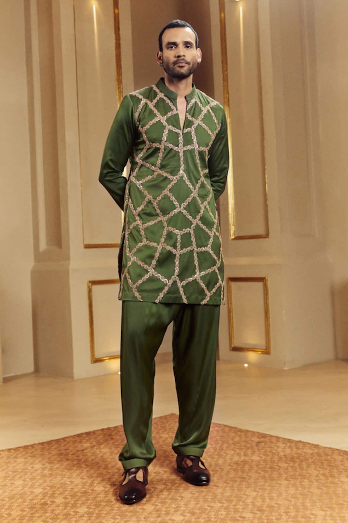 Punit Balana Marodi Embroidered Kurta With Pant 