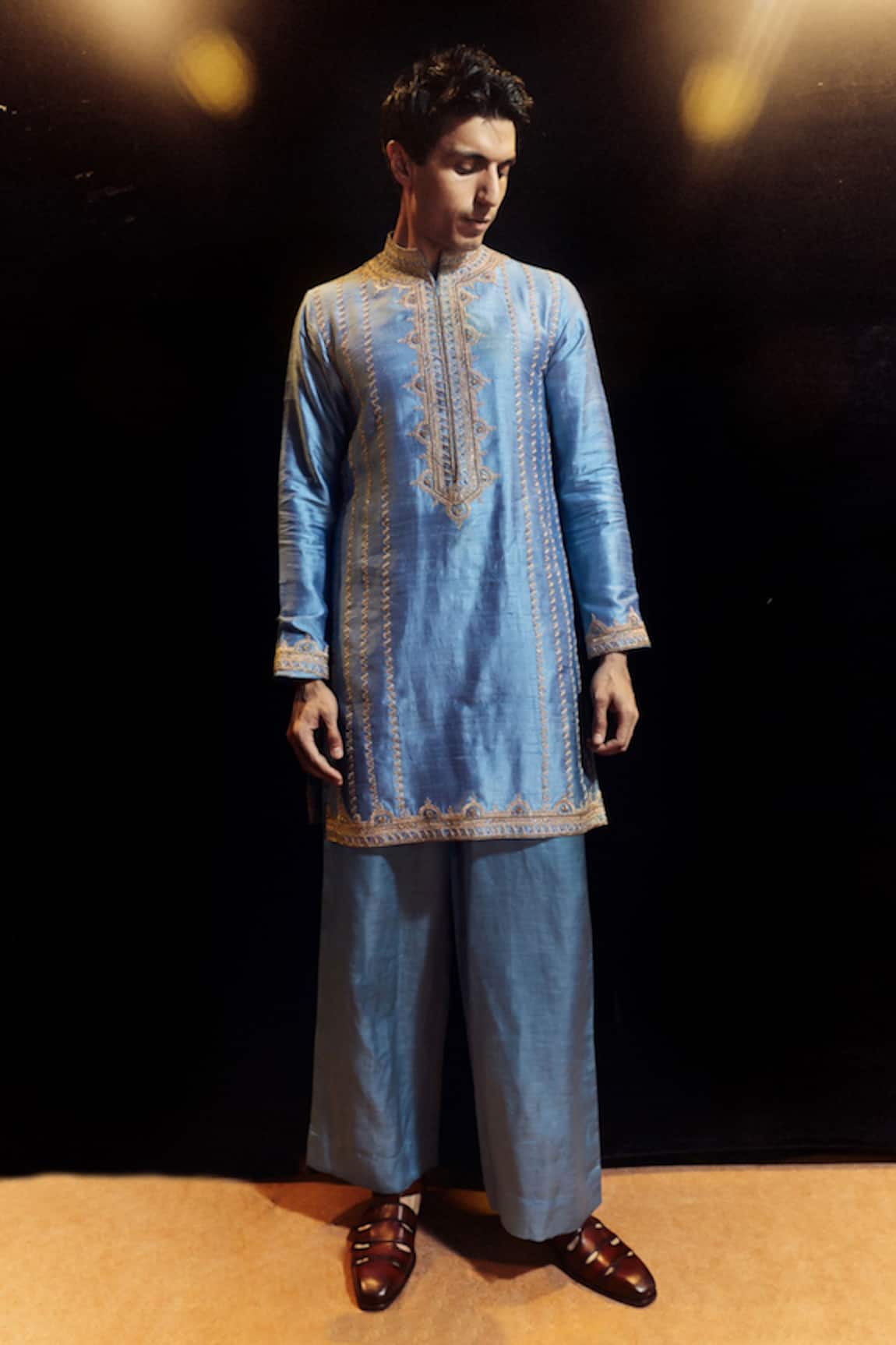 Punit Balana Saleti Embroidered Kurta With Pant 