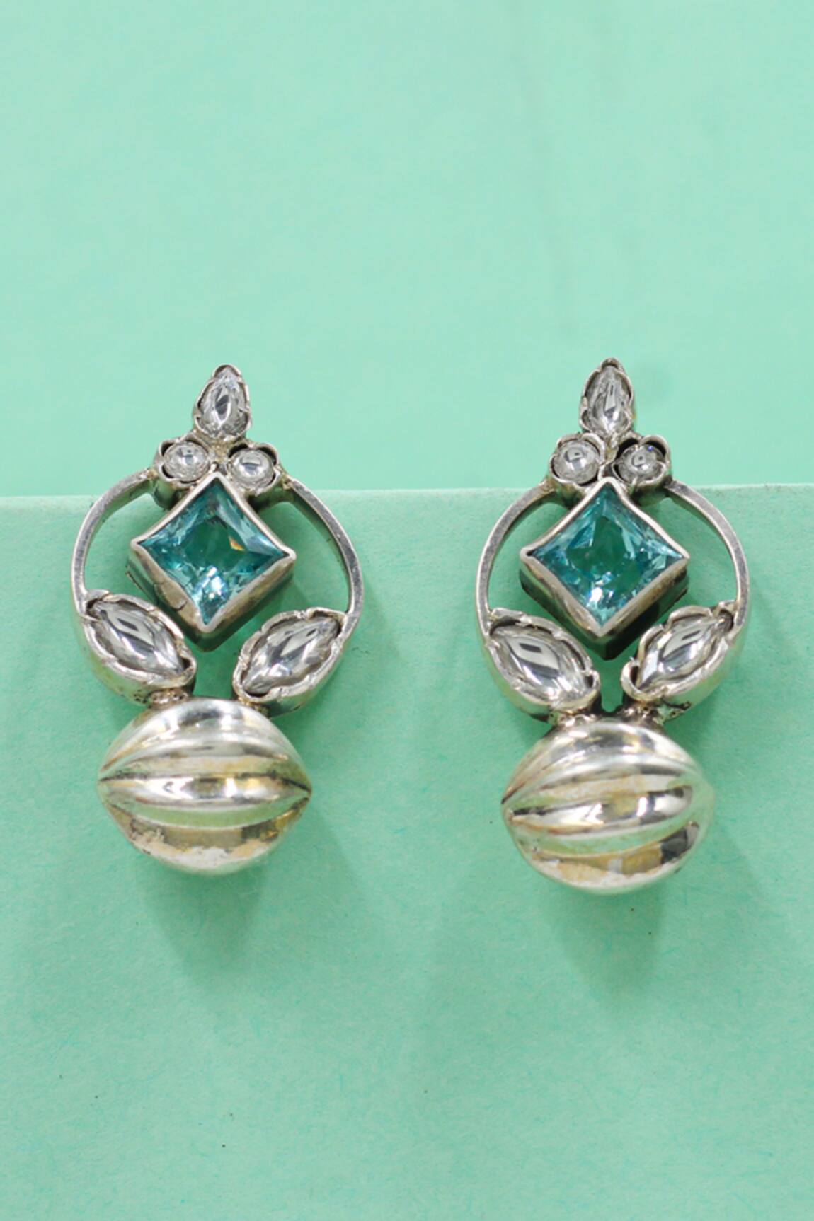 Sangeeta Boochra Handcrafted Silver Earrings 