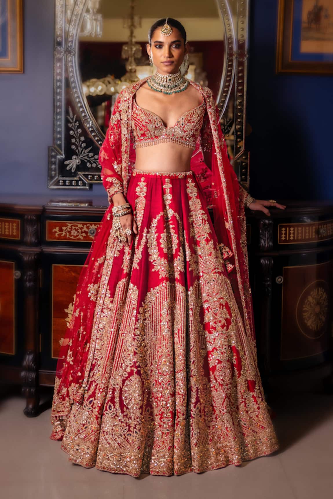 Dolly J Cerisea Embroidered Bridal Lehenga Set 