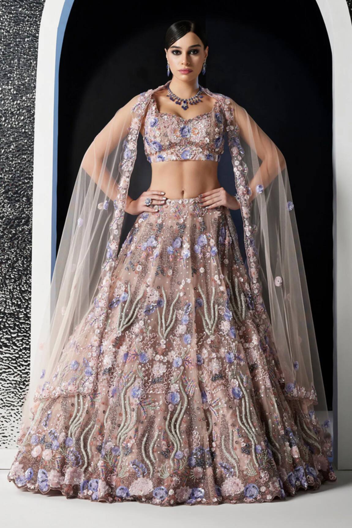 Opus Atelier Phoenix Embroidered Lehenga Set 