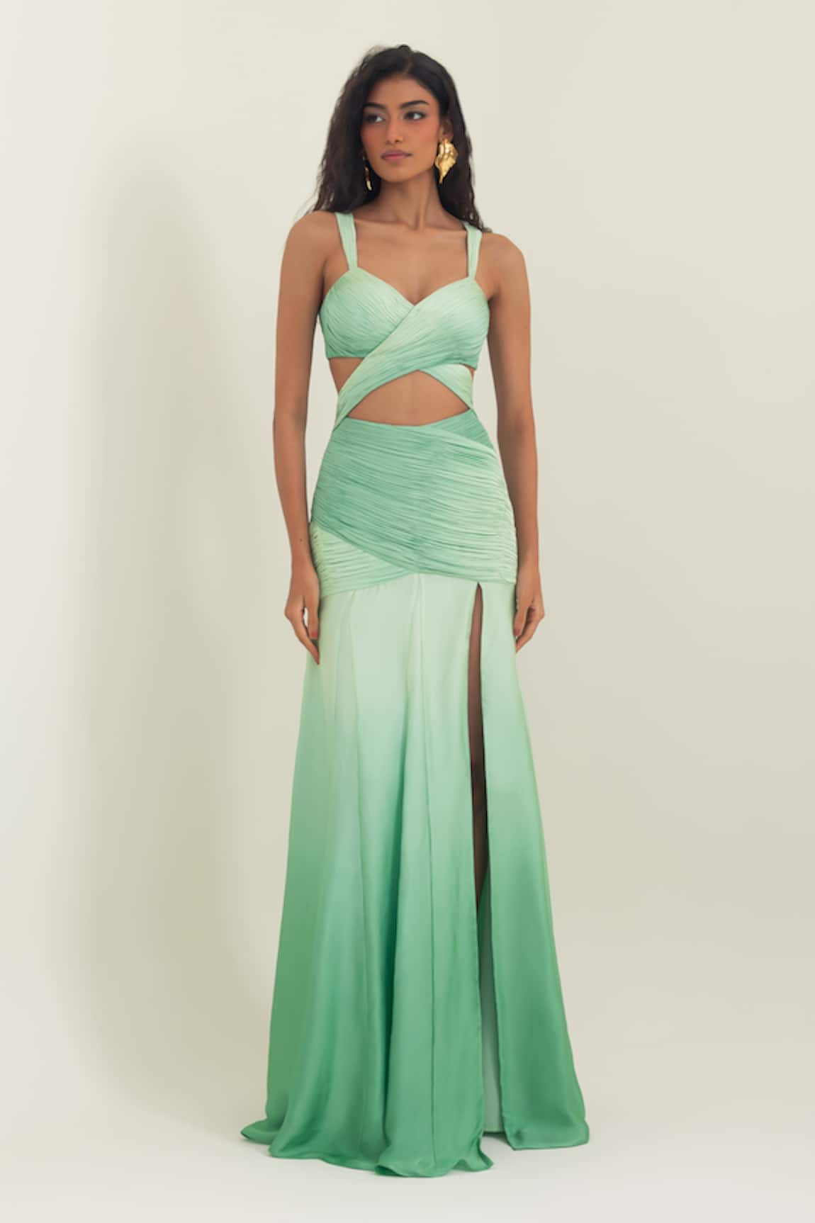 Pinup By Astha Tuscany Front Cut Out Gown 