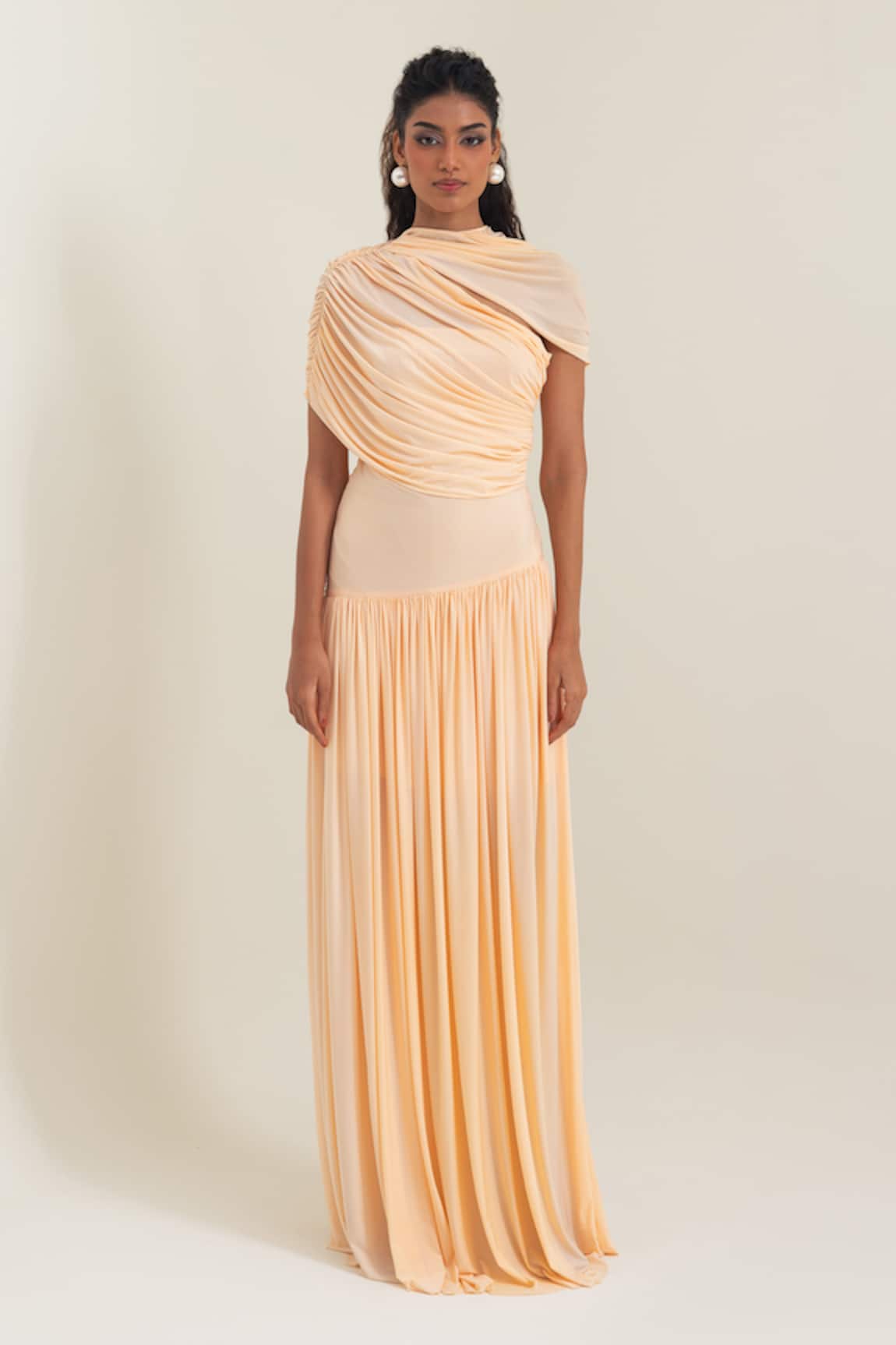Pinup By Astha Saturnia Draped Gown 