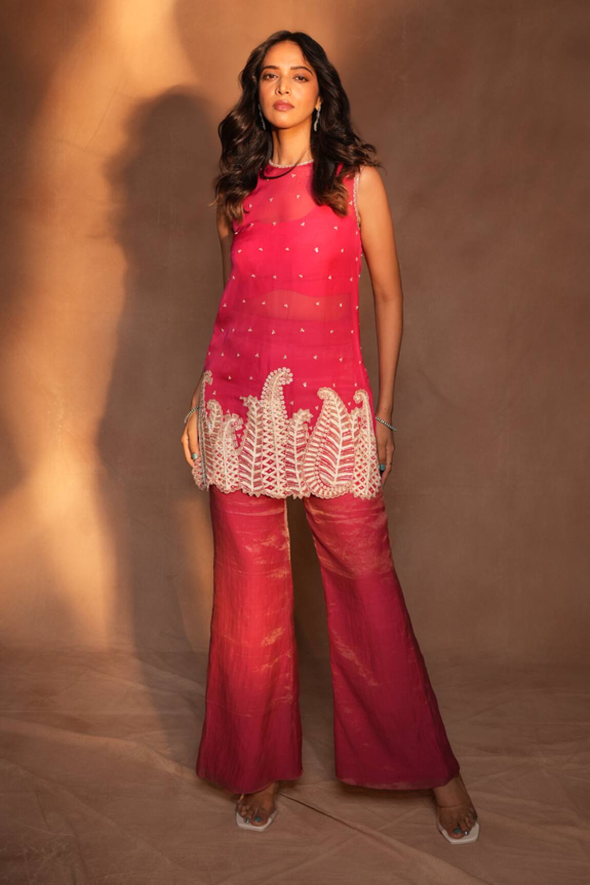 Ashutosh Joshi Paisley Embroidered Kurta & Pant Set 