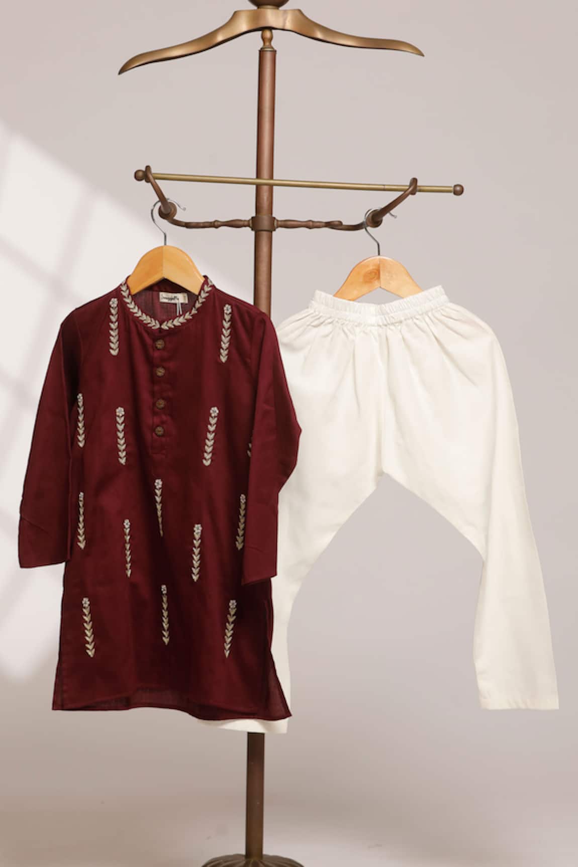 Snuggleme Embroidered Kurta With Pant 
