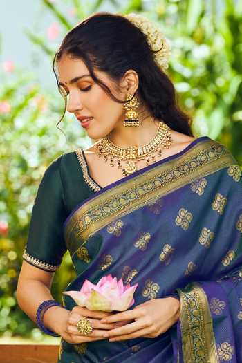 Maisara Jewelry Crescent Cut Work Jadau Necklace Set
