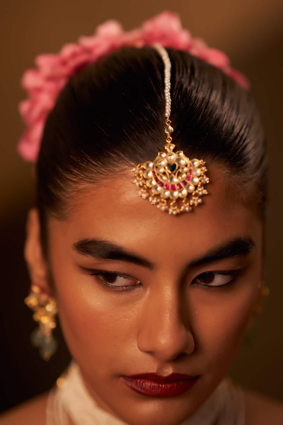 MAISARA JEWELRY Pushpam Embellished Maangtikka