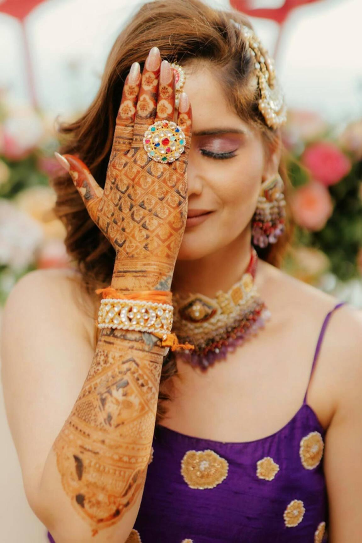 MAISARA JEWELRY Kundan Studded Bangles - Set of 2 