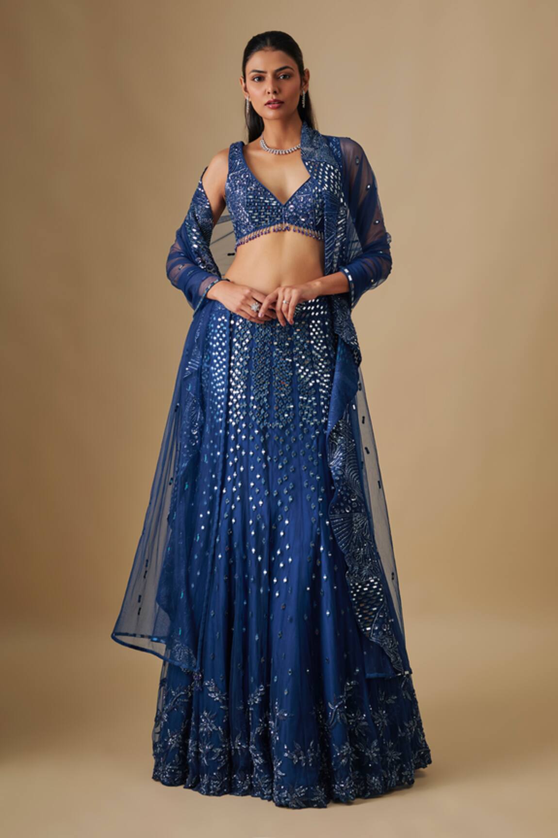 Asaga Embroidered Lehenga Set 