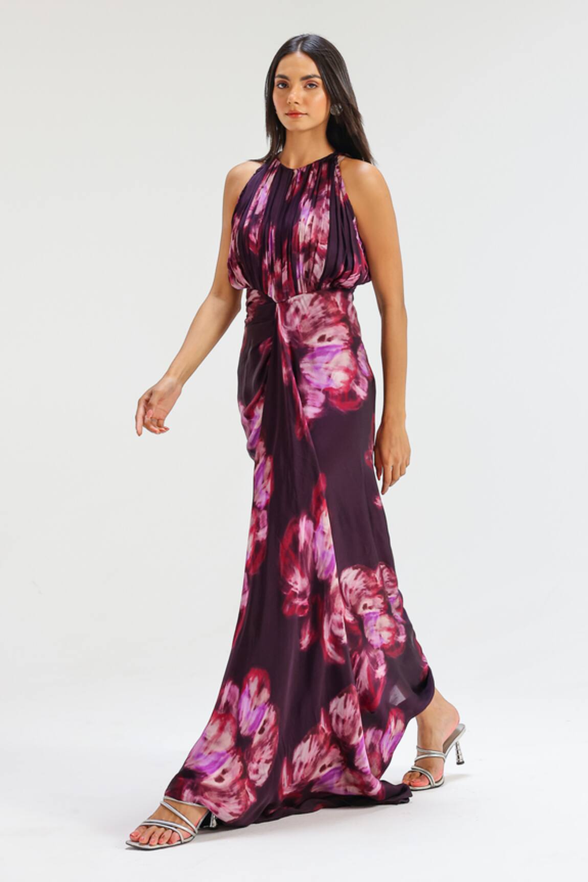 Studio Surbhi Draped Sleeveless Gown 