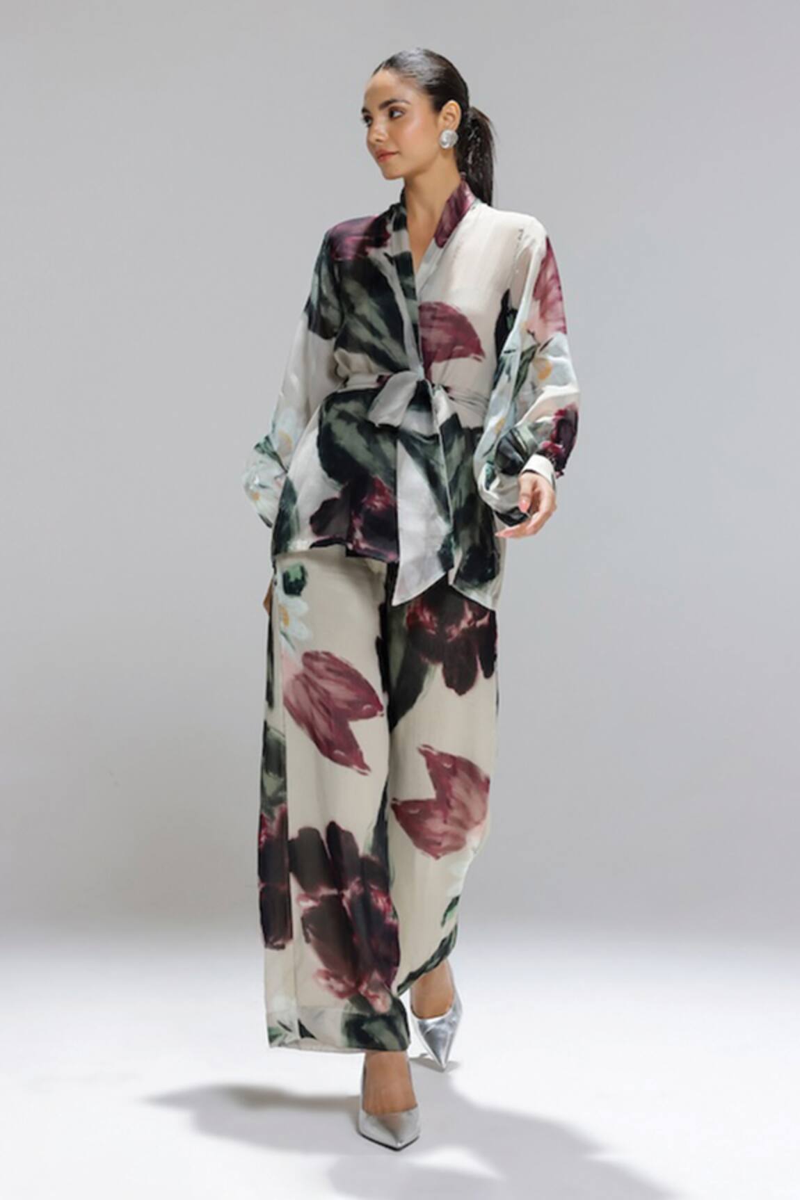 Studio Surbhi Abstract Print Jacket & Pant Set 