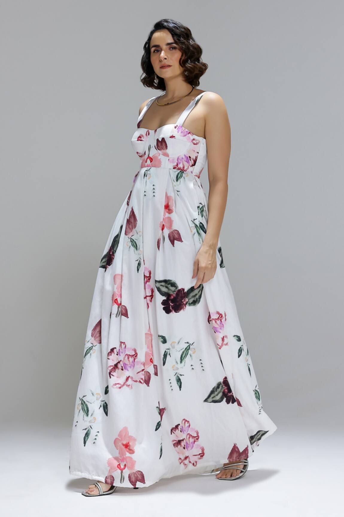 Studio Surbhi Scoop Neck Printed Dress 