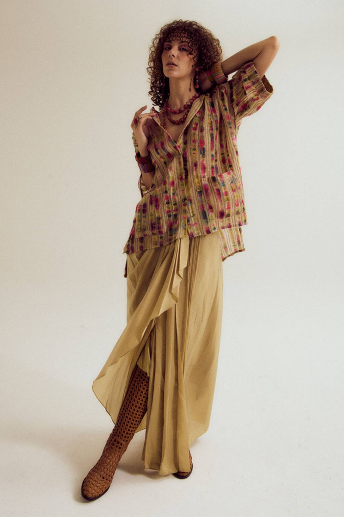 Capisvirleo Nargis Shirt & Gulmohar Skirt Set