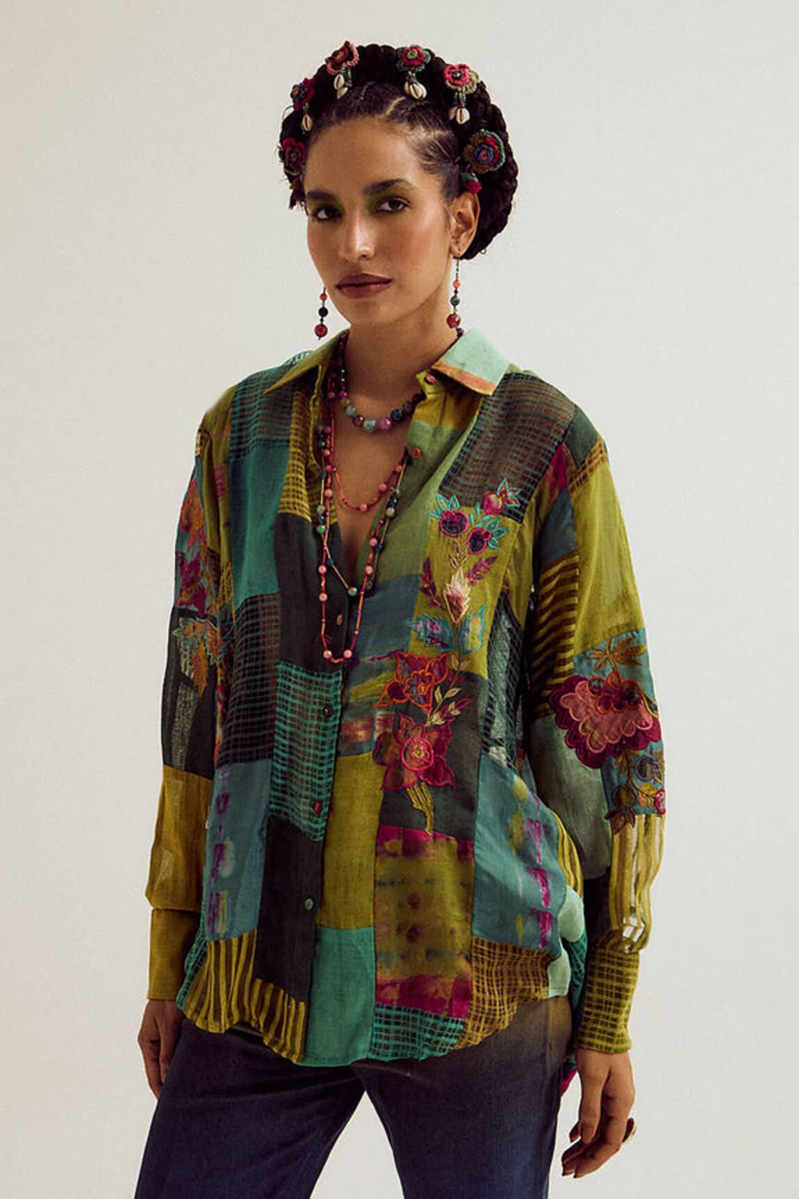 Capisvirleo Paako Patchwork Shirt 