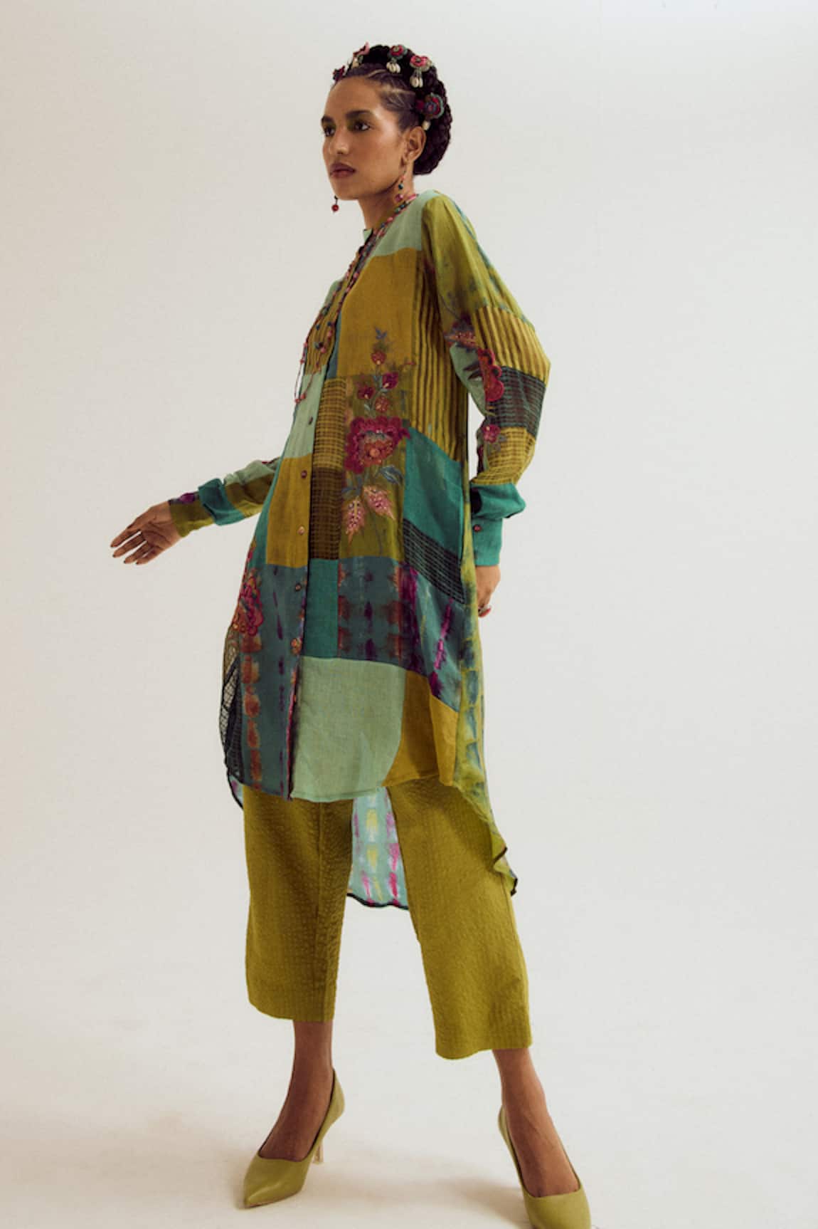 Capisvirleo Shrubrose Cotton Pant 