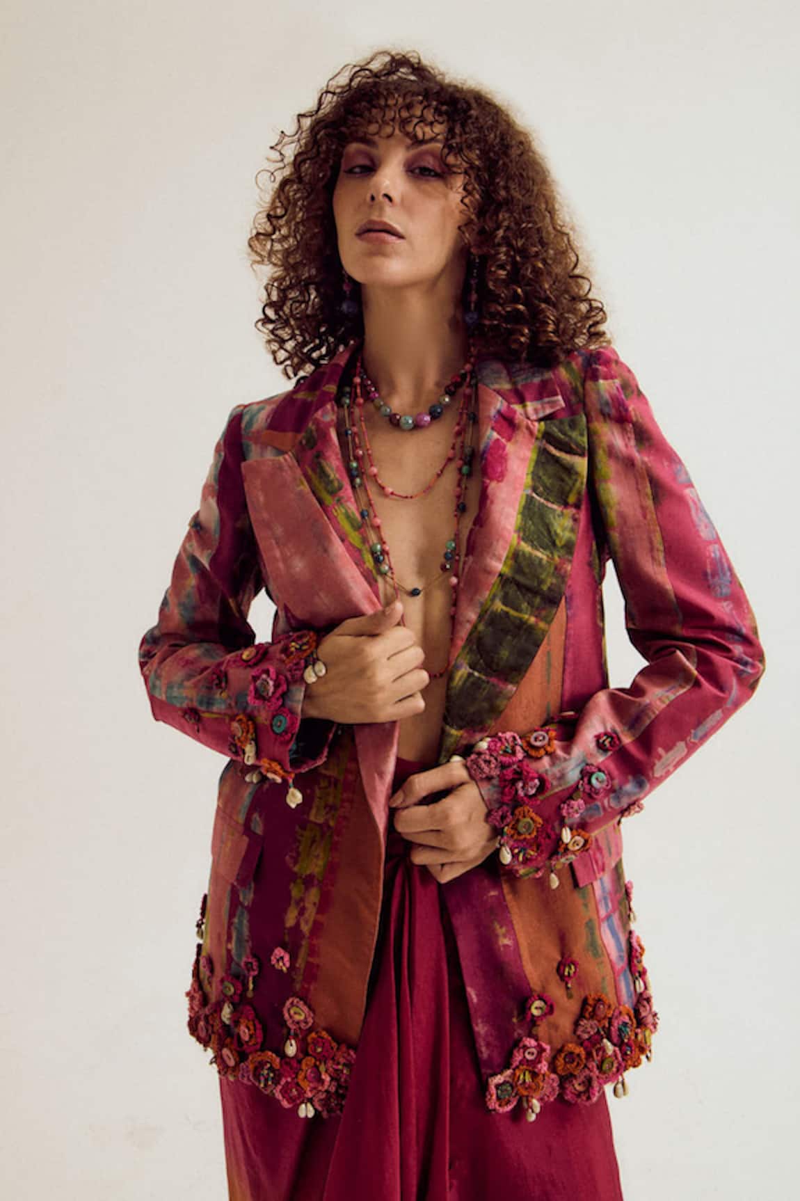 Capisvirleo Laburnum Tie Dye Blazer 