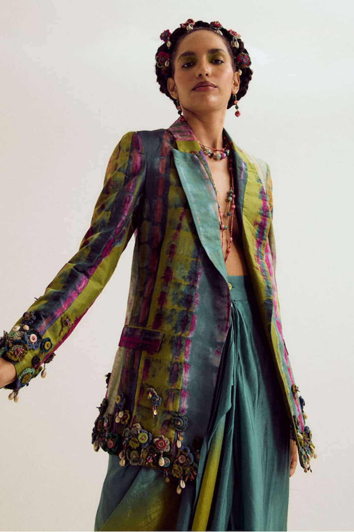Capisvirleo Laburnum Tie Dye Blazer 
