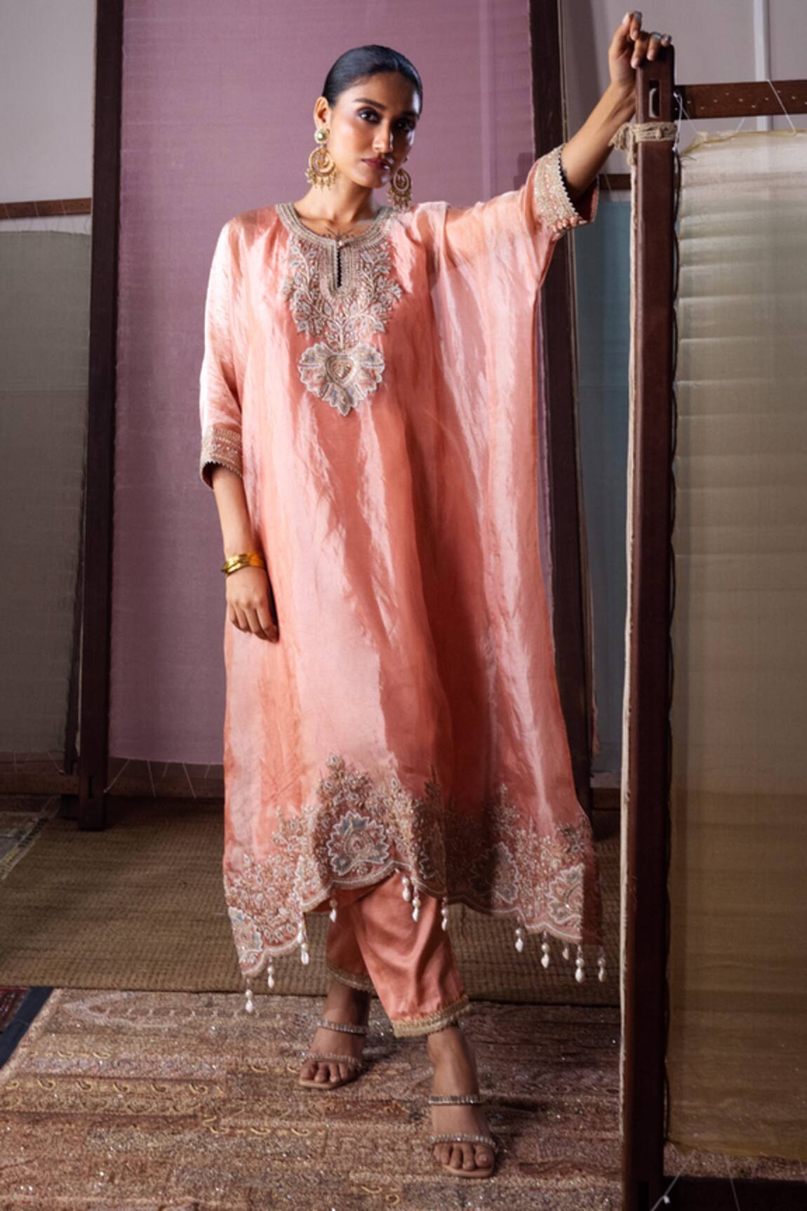 Nabo Dori Work Kaftan & Pant Set 