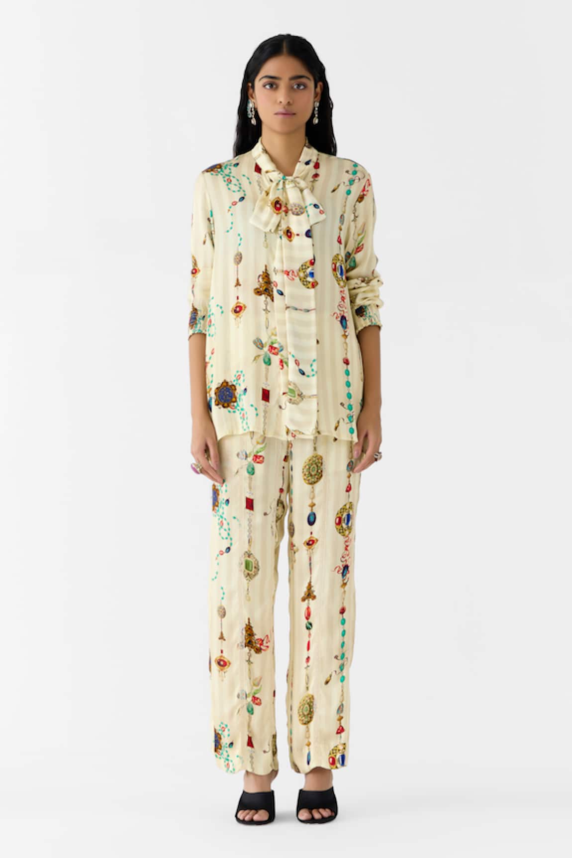 Studio Rigu Tijori Knot Shirt & Pant Set