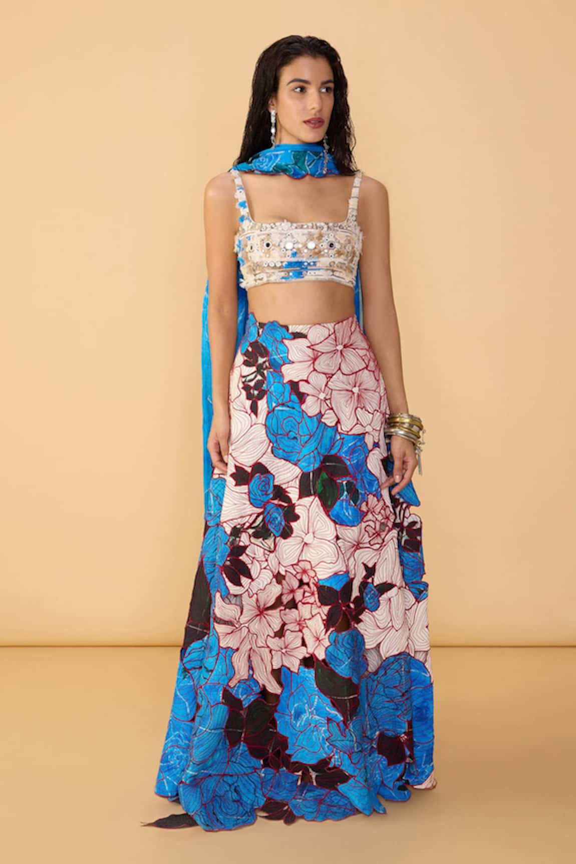 Saaksha & Kinni Malaika Embroidered Bustier 