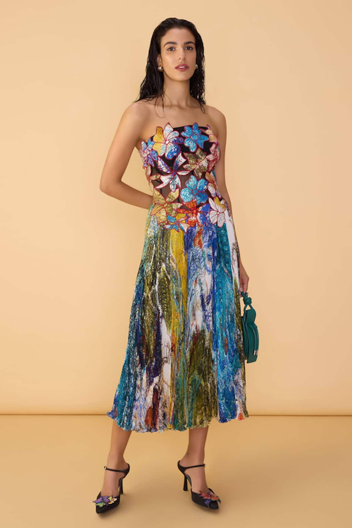 Saaksha & Kinni Scribble Dense Elita Dress 