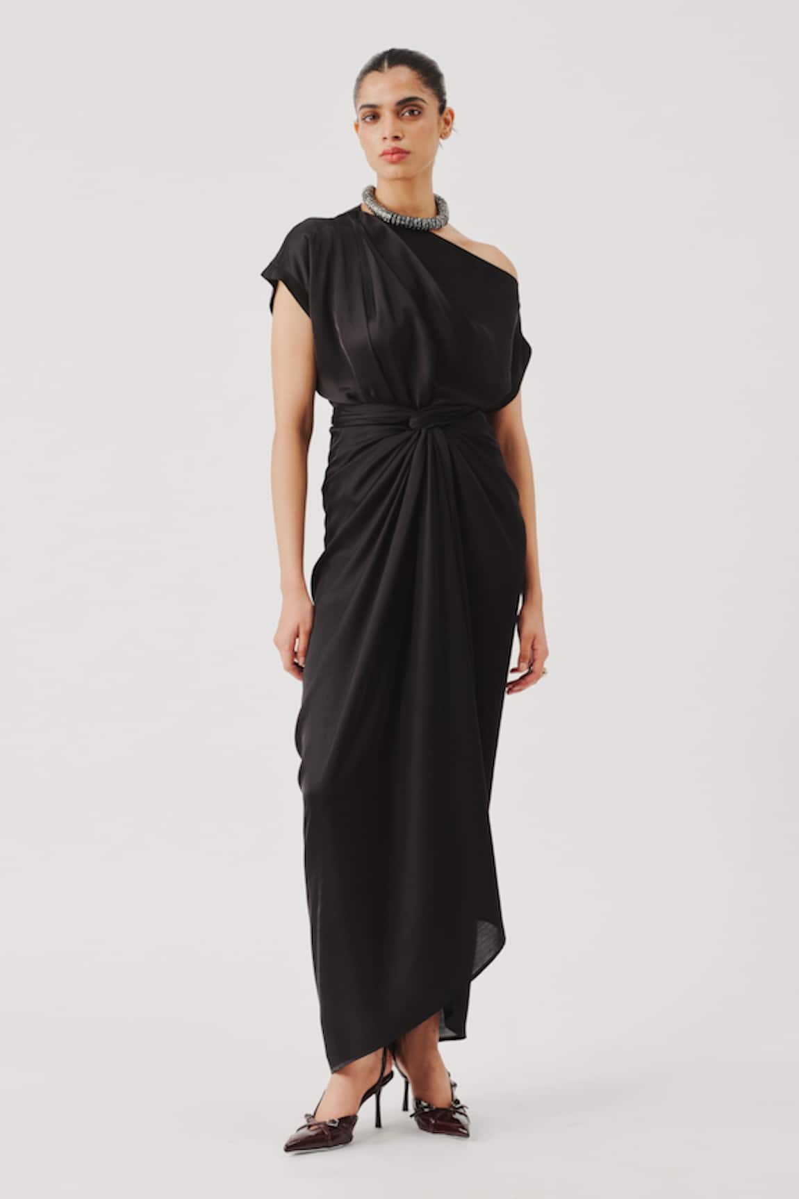 Aroka Multiway Draped Black Skirt 