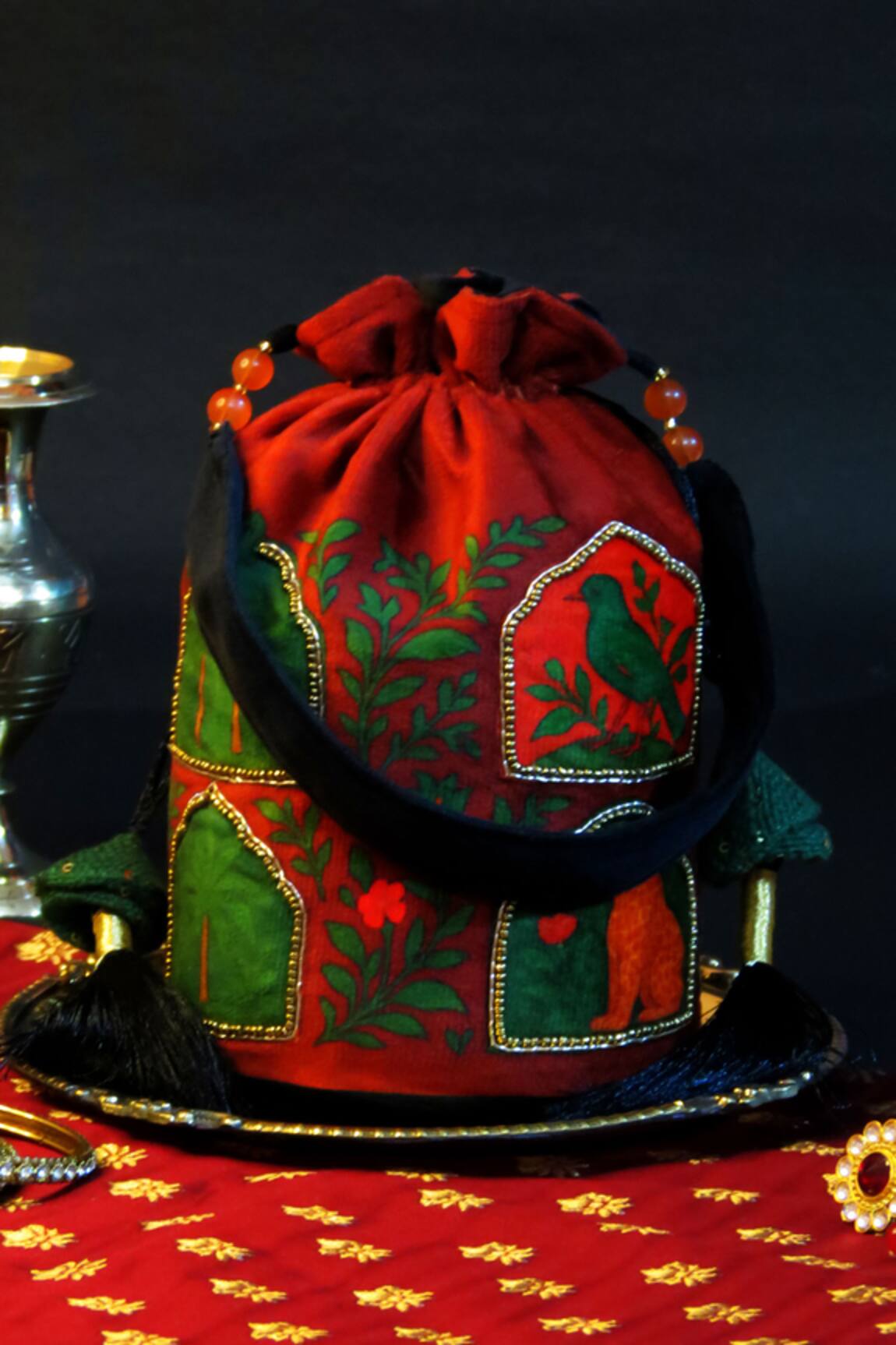 Mid July Home Gulnaar Jharokha Potli Bag 
