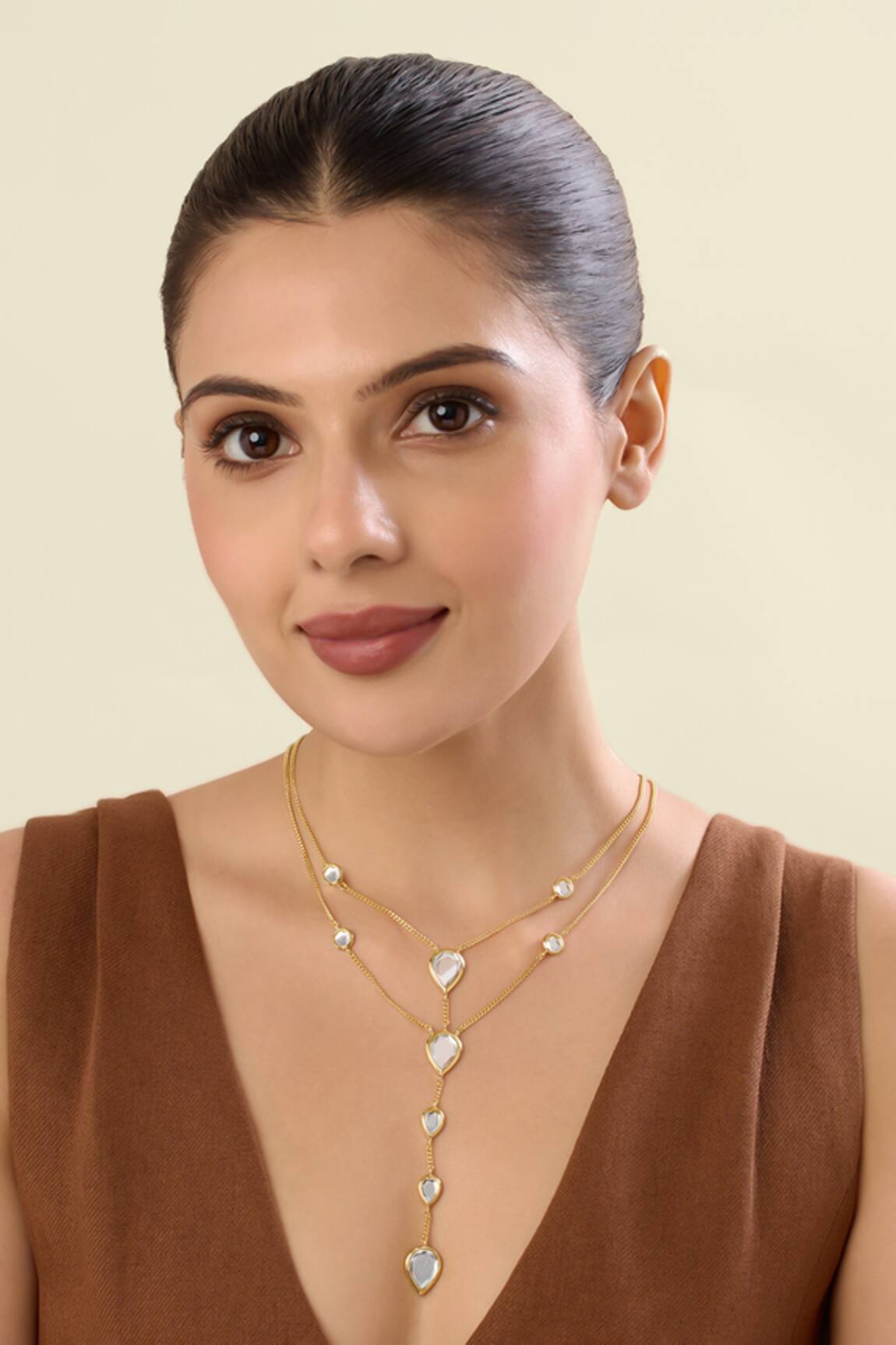 Isharya Ayaana Mirror Y Necklace 