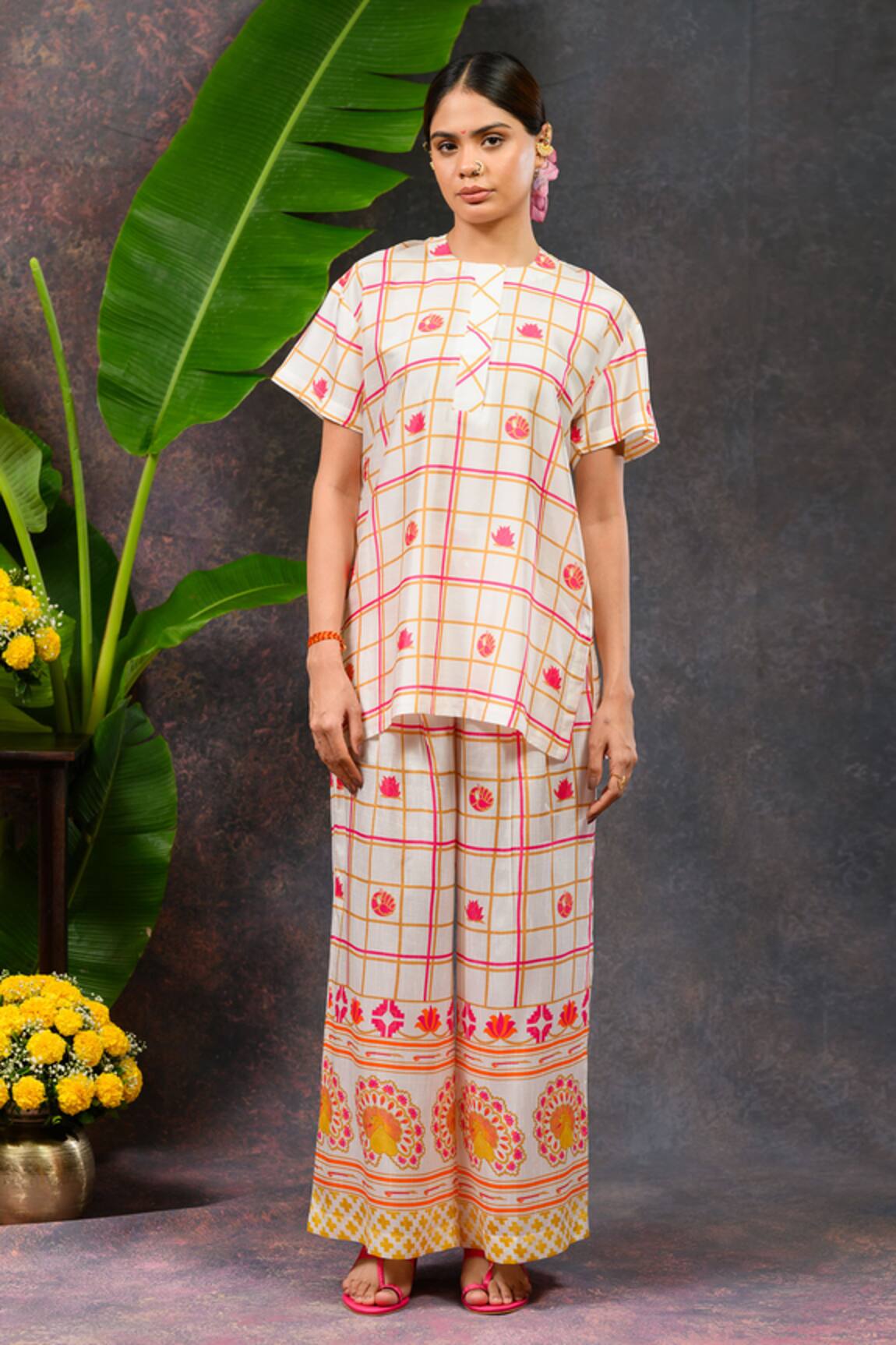 Prachi Kamat Morja Printed Kurta & Pant Set 