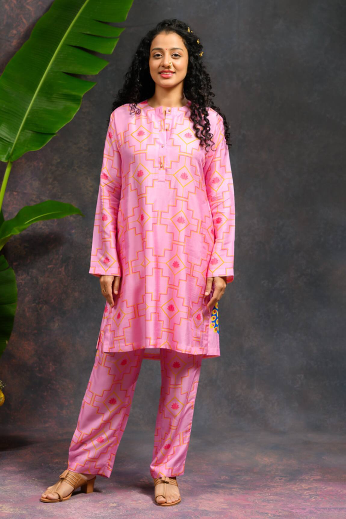 Prachi Kamat Morvika Printed Kurta & Pant Set 