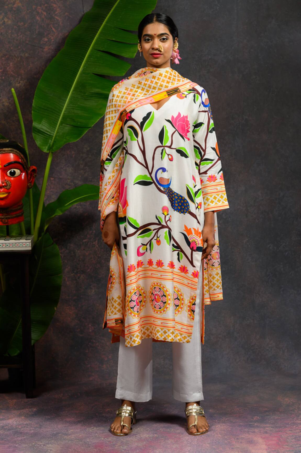 Prachi Kamat Asawali Printed Kurta Set 