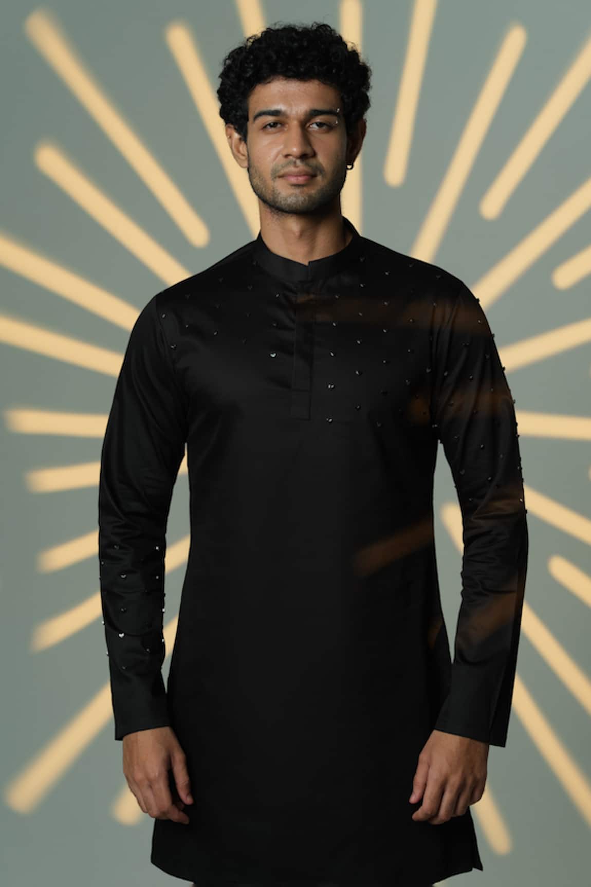 Sanjana Reddy Designs Placement Embroidered Kurta 