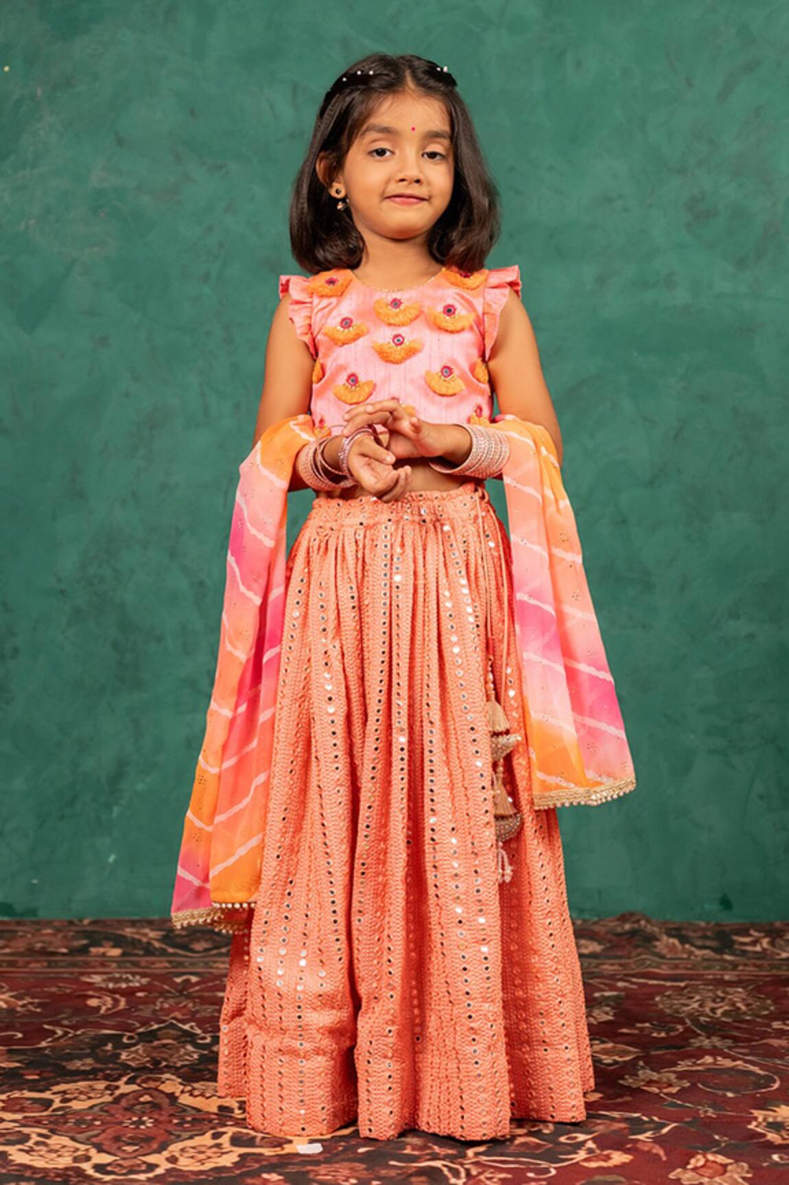JILMIL DREAMWEAR Mirror Work Lehenga Set 
