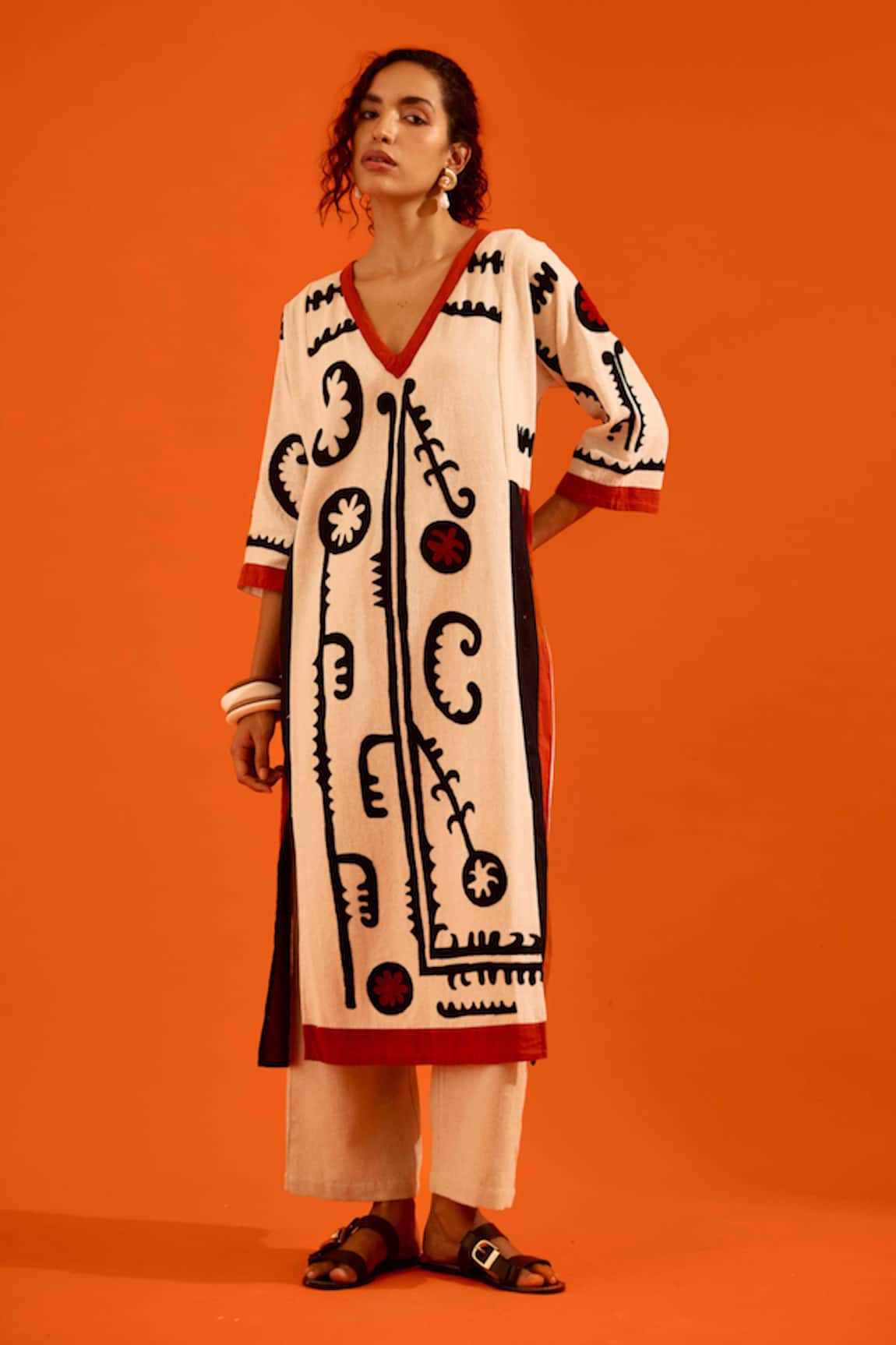 Indian Summer Story Maasai Motif Kurta & Pant Set 