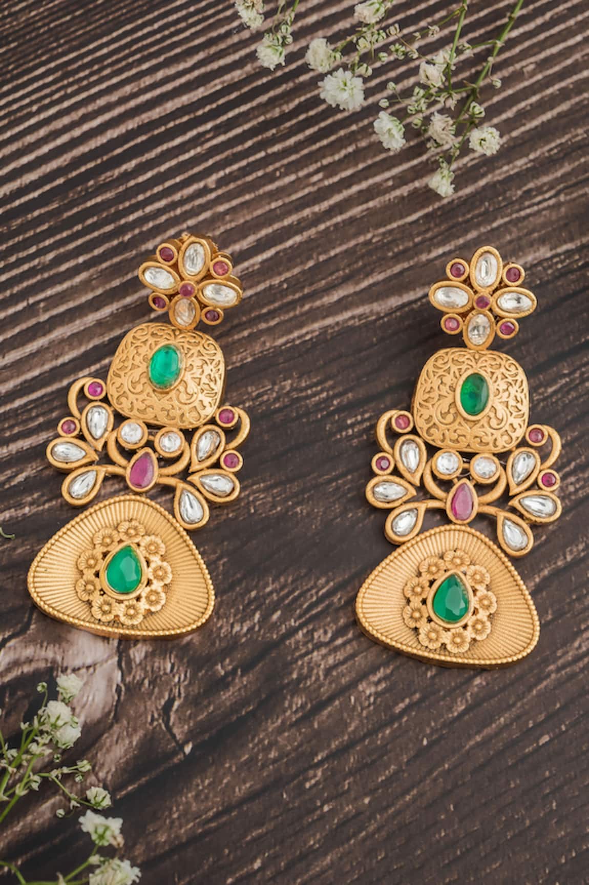 Vivinia By Vidhi Mehra Isvaraah Embellished Earrings 