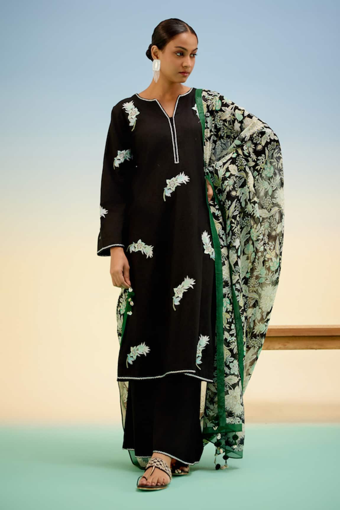 Shetab Kazmi Cotton Embroidered Kurta Set 