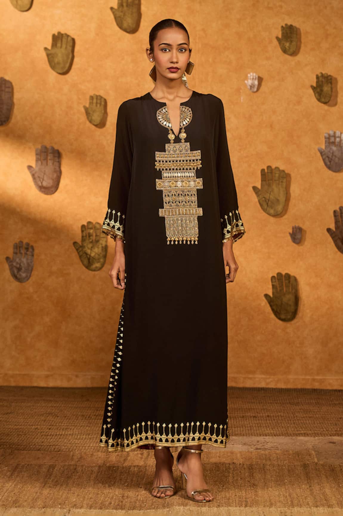 Masaba Black Desert Muse Kaftan