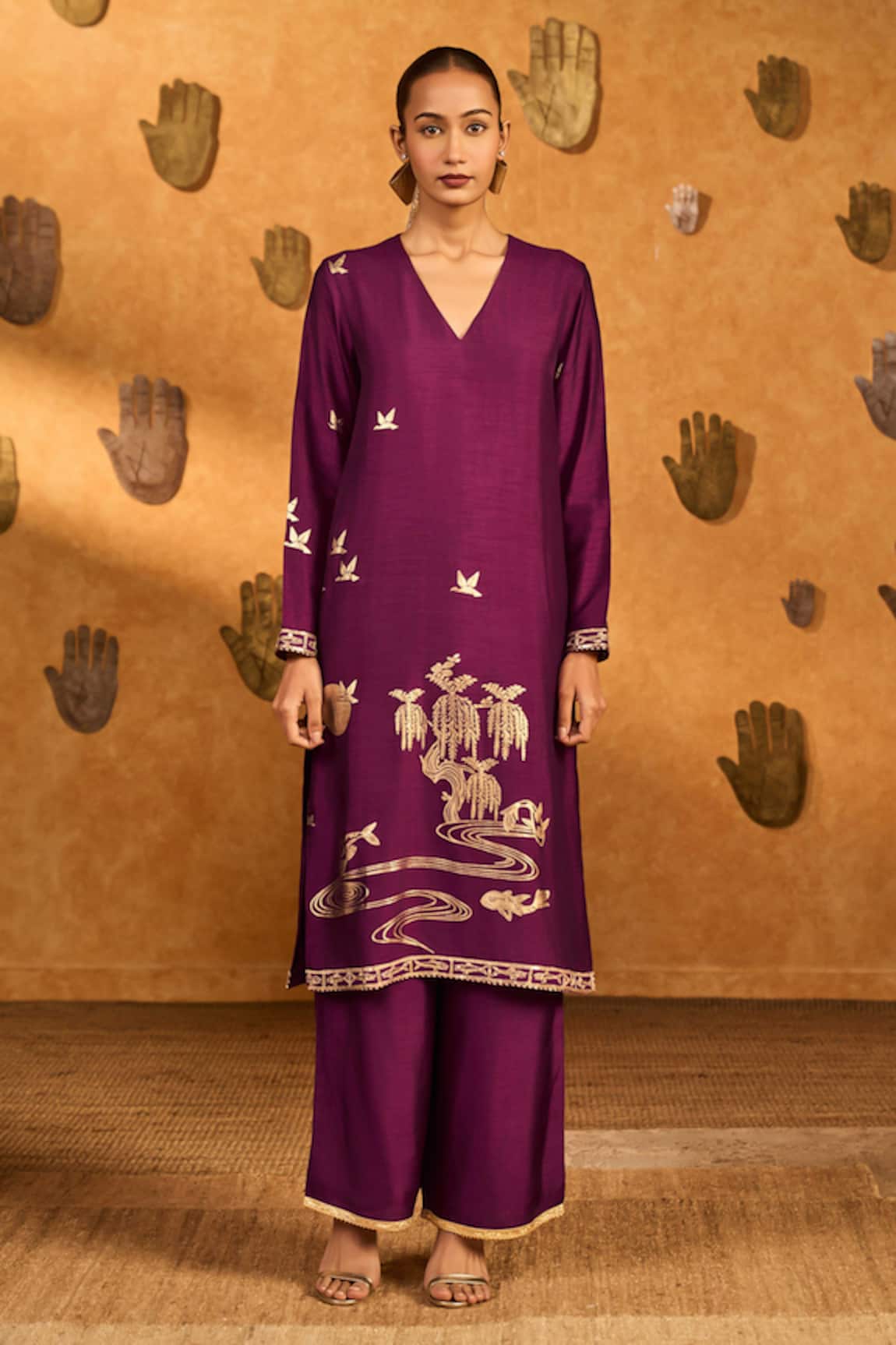 Masaba Berry Still Water Bloom Kurta & Pant Set