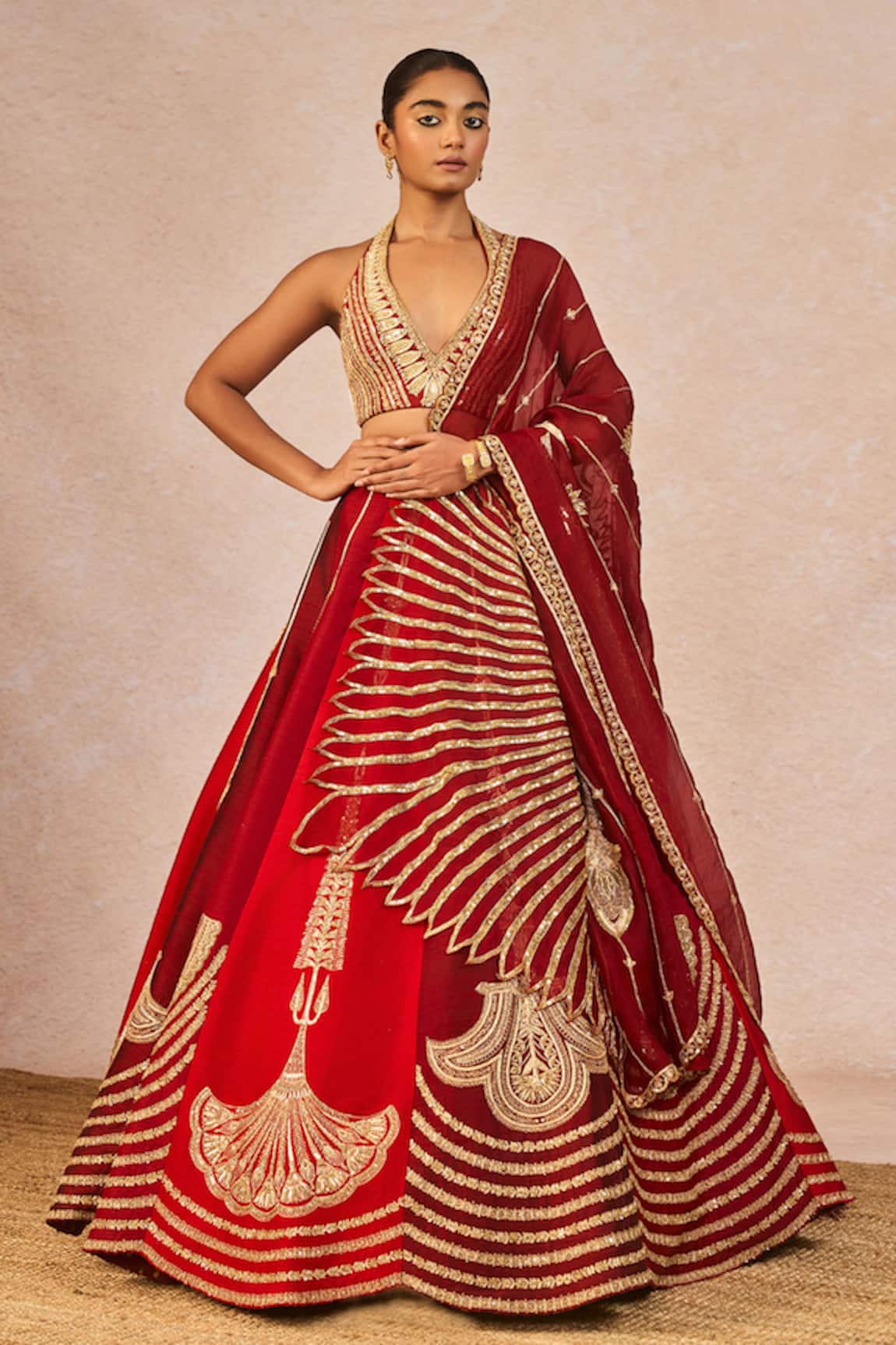 Masaba Milan Ki Aas Embroidered 12 Kalis Bridal Lehenga Set 