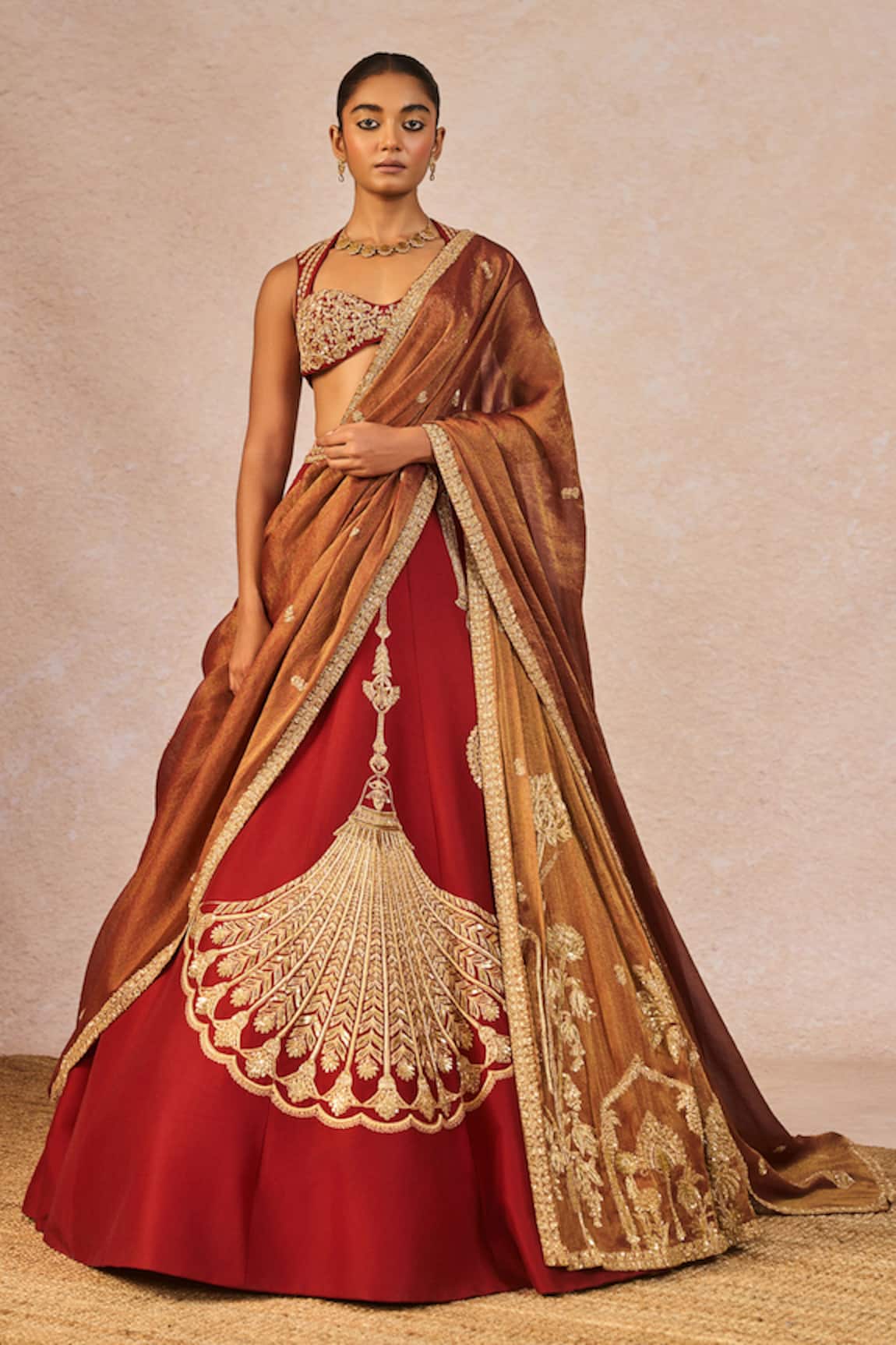 Masaba Baat Ban Gayi Embroidered 10 Kalis Lehenga Set 
