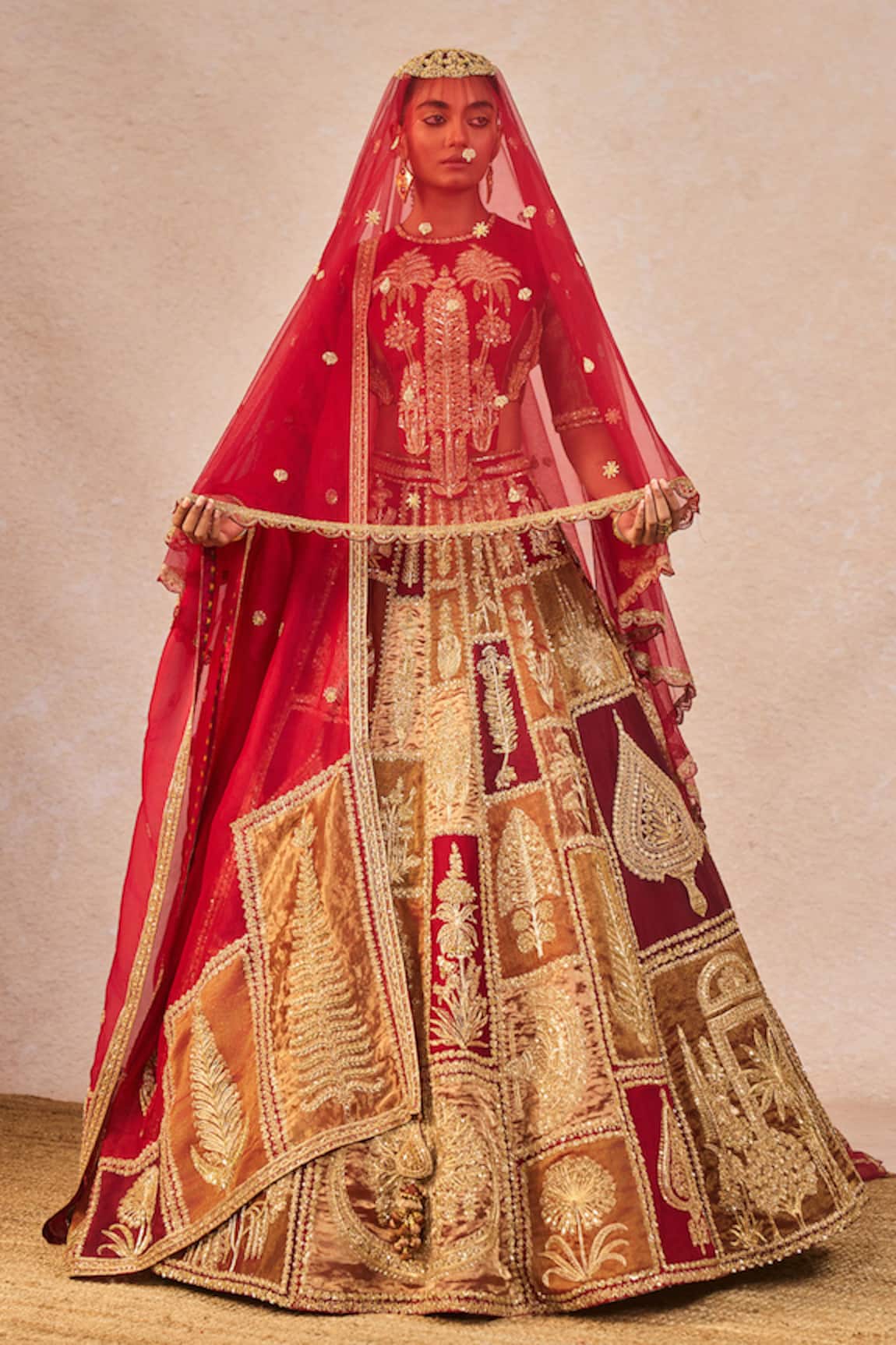 Masaba Dil Ke Pass Embroidered 12 Kalis Bridal Lehenga Set 