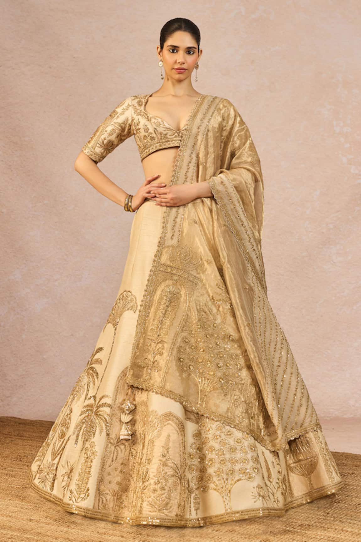 Masaba Namkeen Embroidered 12 Kalis Lehenga Set 