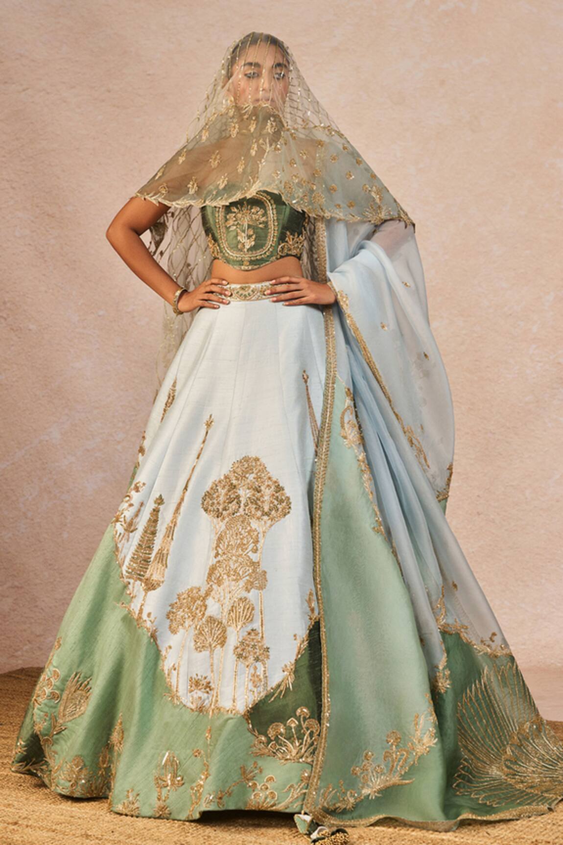 Masaba Pehli Baarish 12 Kalis Embroidered Bridal Lehenga Set 